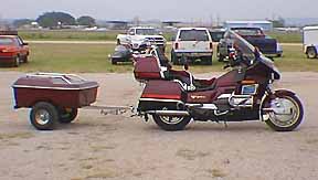 motorcycle with trailer