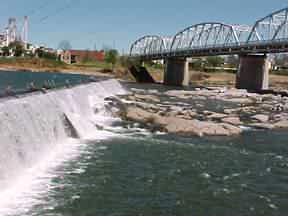 dam and bridge in Llano